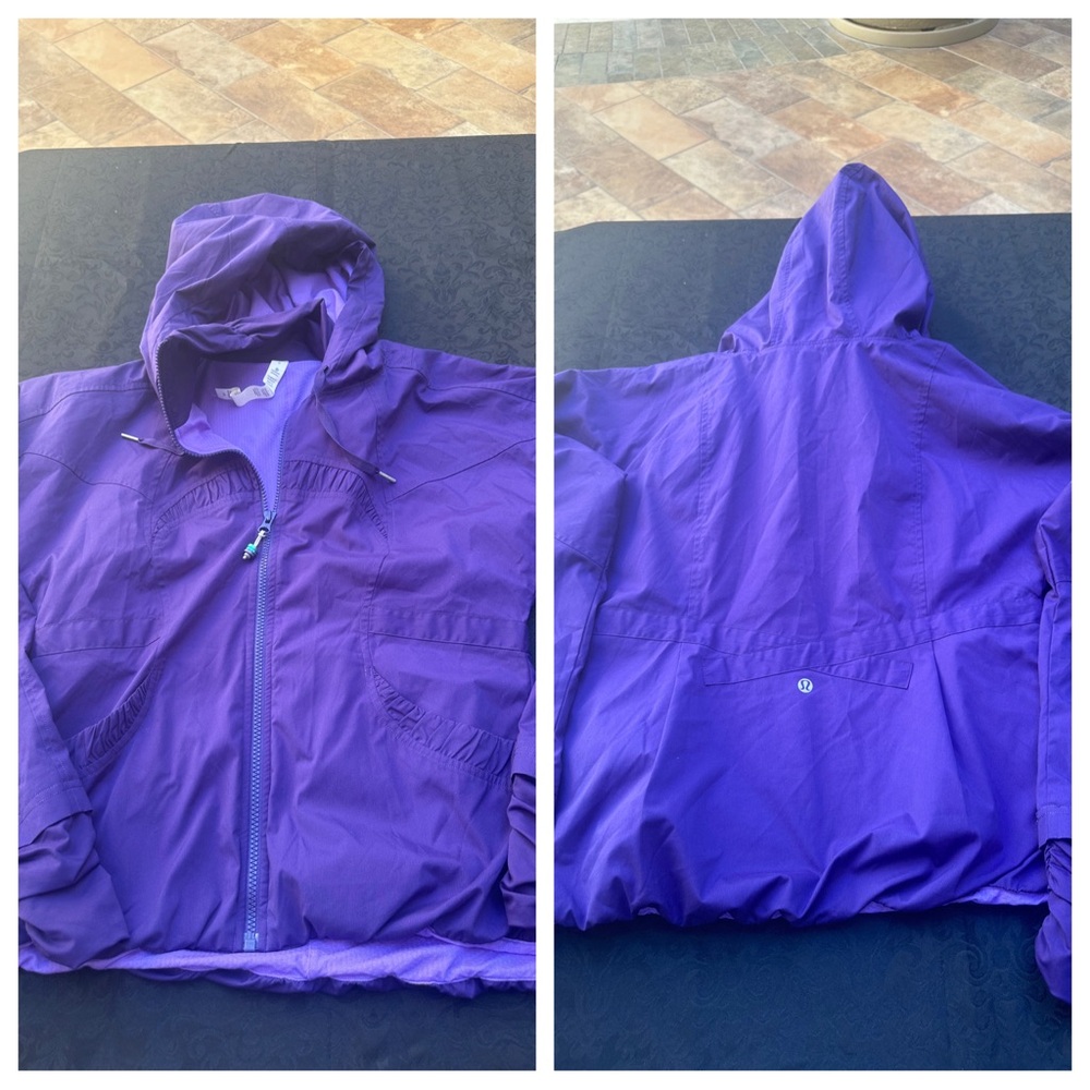 Lululemon light jacket with hood size 6